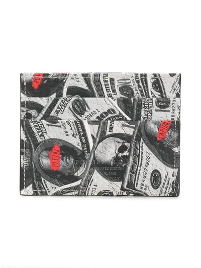 Shop Philipp Plein Dollar Cardholder In Grey