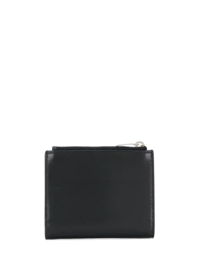 Saint Laurent Monogram Leather Wallet In Black