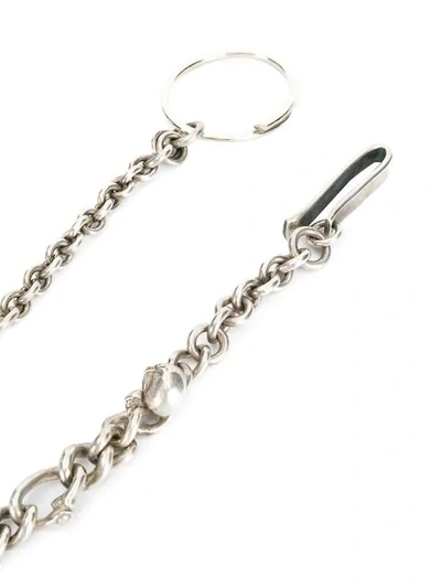 Shop Werkstatt:münchen Irregular Chain Keyring In Silver