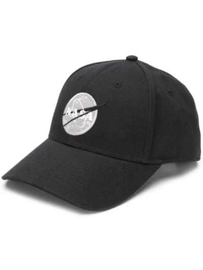 Shop Alpha Industries Nasa Patch Cap In Black