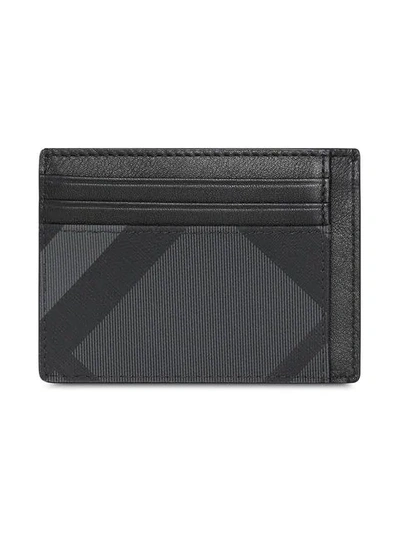 Shop Burberry London Check Card Case In Grey