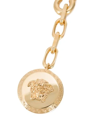 Shop Versace Medusa Valet Keyring In D000 Gold