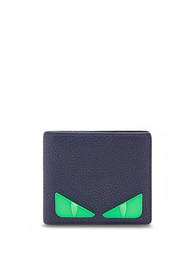 Shop Fendi Bag Bug Wallet In Blue