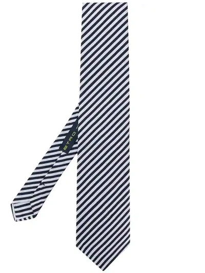 Shop Etro Gestreifte Krawatte In Multicolour