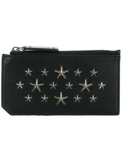 Shop Jimmy Choo Star Design Wallet In Black