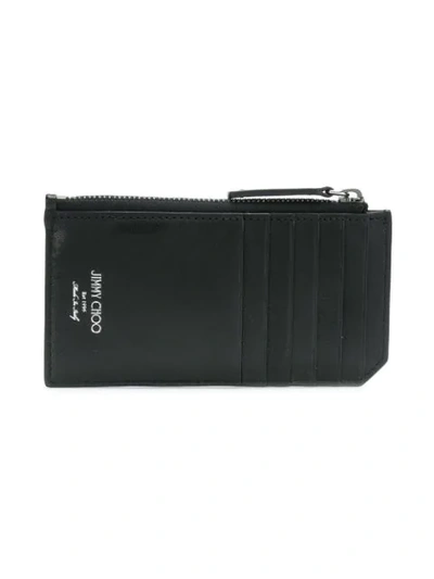 Shop Jimmy Choo Star Design Wallet In Black