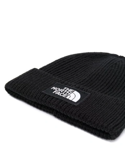 THE NORTH FACE BEANIE WITH LOGO PATCH - 黑色