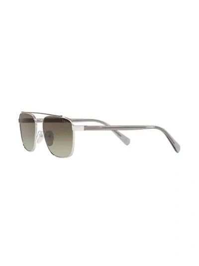 Shop Prada Vintage Aviator Sunglasses In Brown
