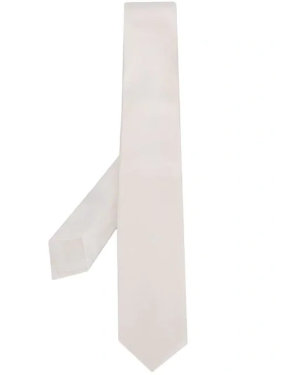Shop Barba Klassische Krawatte In White