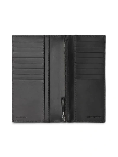 Shop Burberry London Leather Continental Wallet In Black