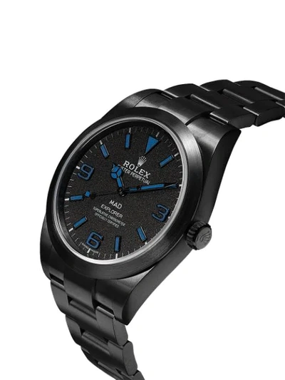 Shop Mad Paris Rolex Explorer 39mm In Black