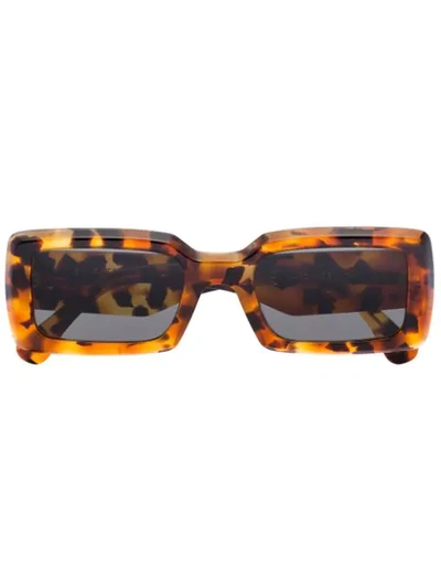 Shop Retrosuperfuture Sacro Tortoiseshell-effect Sunglasses In Multicoloured