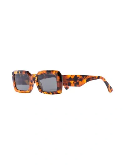 Shop Retrosuperfuture Sacro Tortoiseshell-effect Sunglasses In Multicoloured