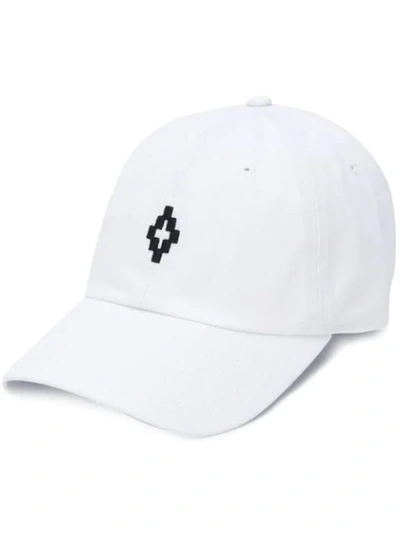 Shop Marcelo Burlon County Of Milan Embroidered Detail Baseball Hat In White