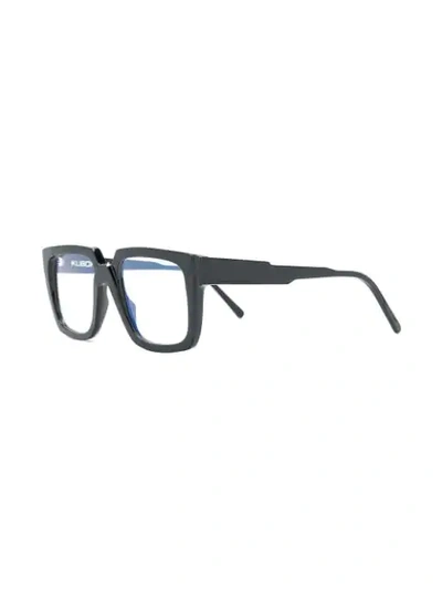 Shop Kuboraum Square Glasses In Black