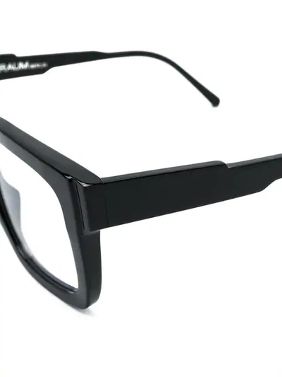 Shop Kuboraum Square Glasses In Black