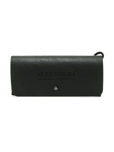 Shop Kuboraum Square Glasses In Black