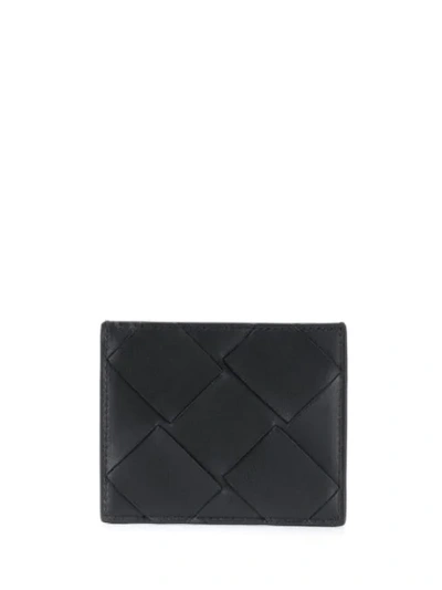Shop Bottega Veneta Maxi Weave Cardholder In Black