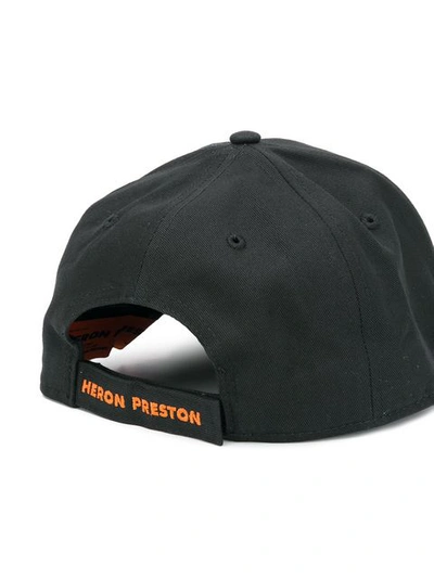 Shop Heron Preston Embroidered Logo Baseball Cap In Black
