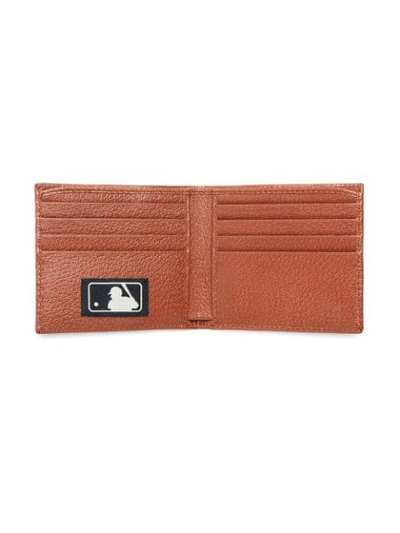 Shop Gucci Original Gg Canvas Wallet With New York Yankees Patch™ In Neutrals
