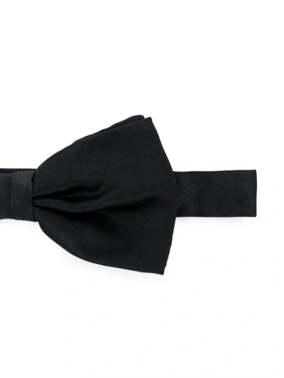 Canali Silk Papillon Bow Tie In Black