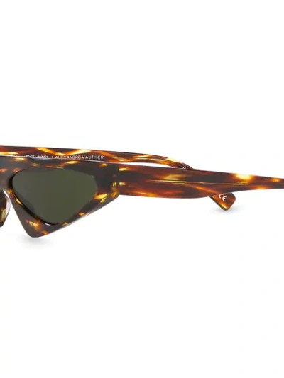 Shop Alain Mikli X Alexandre Vauthier Josseline Sunglasses In Brown