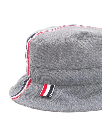 Shop Thom Browne Fun Mix Bucket Hat In Grey