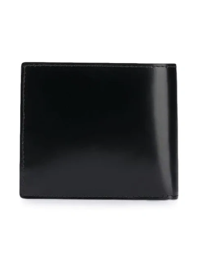 Shop Versace Printed Billfold Wallet In Black