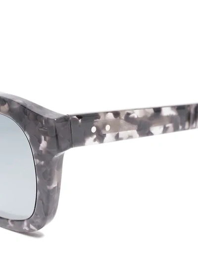 Grey and Black Square Frame Sunglasses