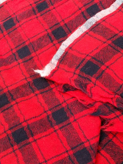 Shop Bellerose Checked Scarf In Red