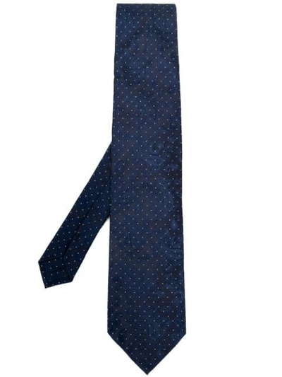 Shop Etro Paisley Print Tie In Blue
