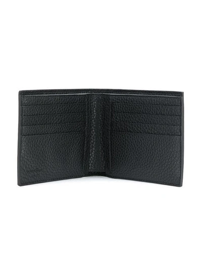 Shop Ferragamo Embossed Gancio Wallet In Black