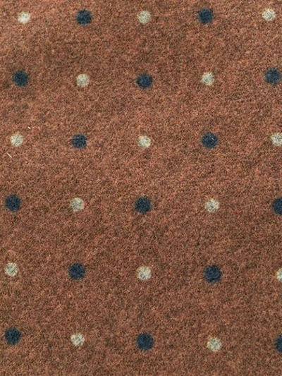 Brunello Cucinelli Dotted Tie In Brown