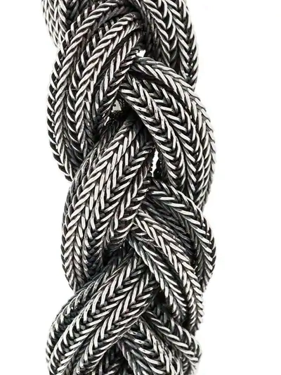 Shop Emanuele Bicocchi Rope Chain Bracelet In Silver
