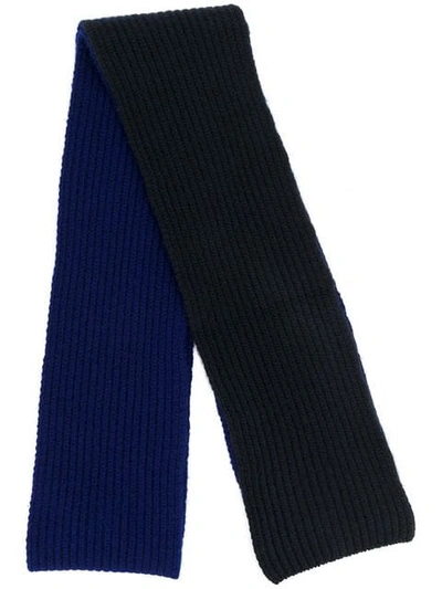 Shop Marni Colour Block Scarf - Blue