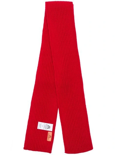 Shop Andersen-andersen Knitted Scarf In Red