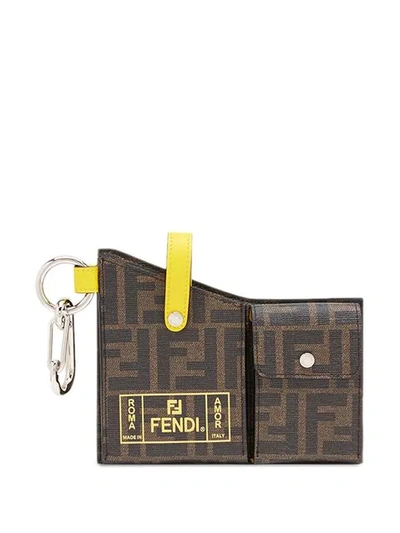 Shop Fendi Anhänger Mit Fächern In Brown