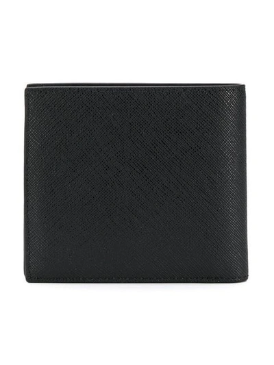 Shop Bally Stripe Detail Wallet In Black