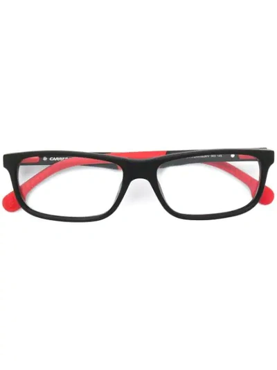 Shop Carrera Rectangular Frame Glasses In Black