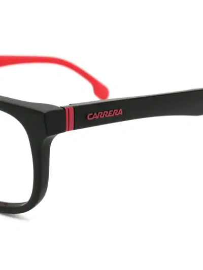 Shop Carrera Rectangular Frame Glasses In Black