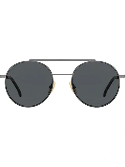 Shop Fendi Aviator Sunglasses In Black