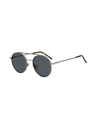 Shop Fendi Aviator Sunglasses In Black
