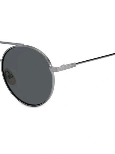 Shop Fendi Aviator Sunglasses In Black