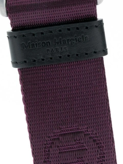 Shop Maison Margiela '11' Keyring In Purple