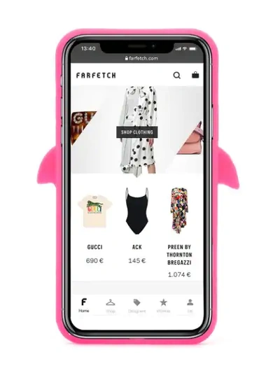 Shop Versace Iphone X-hülle In D6l Lipstick