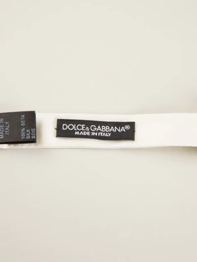 Shop Dolce & Gabbana Classic Bow Tie In White