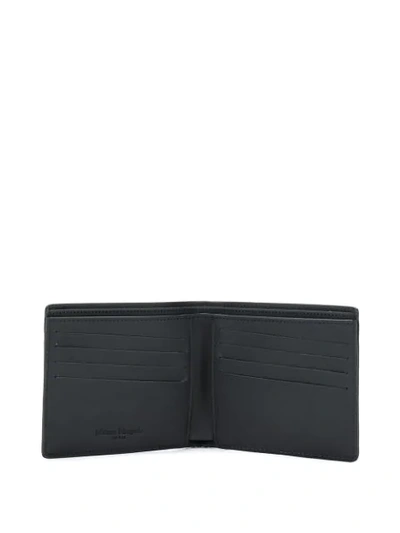 Shop Maison Margiela Bi-fold '11' Wallet In H5256 Metallic Blue