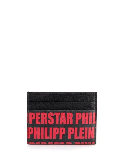 Shop Philipp Plein Tm Credit Card Holder In Black