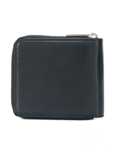 Shop Yohji Yamamoto Compact All Around Zip Wallet - Black