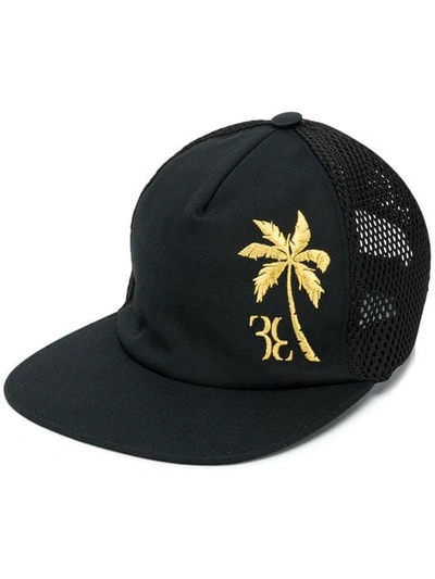 Shop Billionaire Logo Embroidered Cap In Black